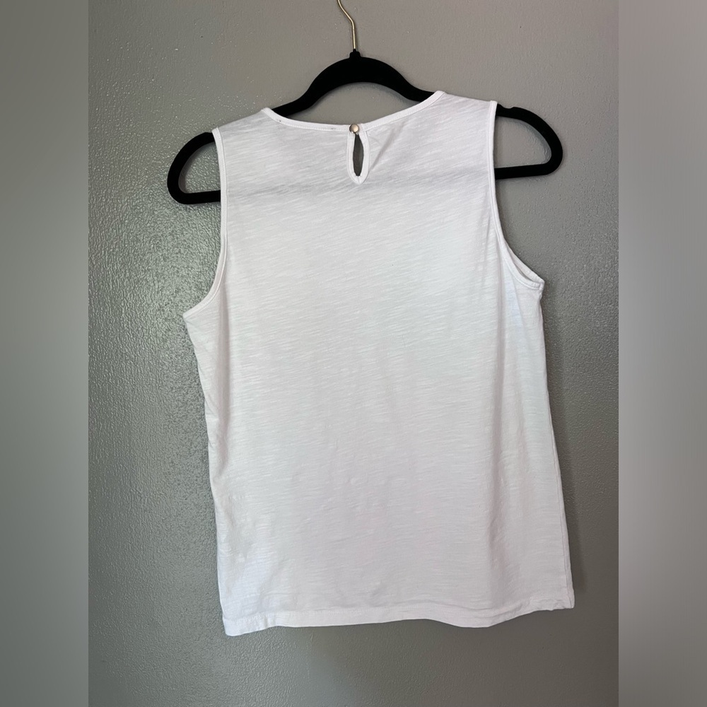 Tommy Hilfiger white tank eyelet lace design on top - Picture 4 of 7